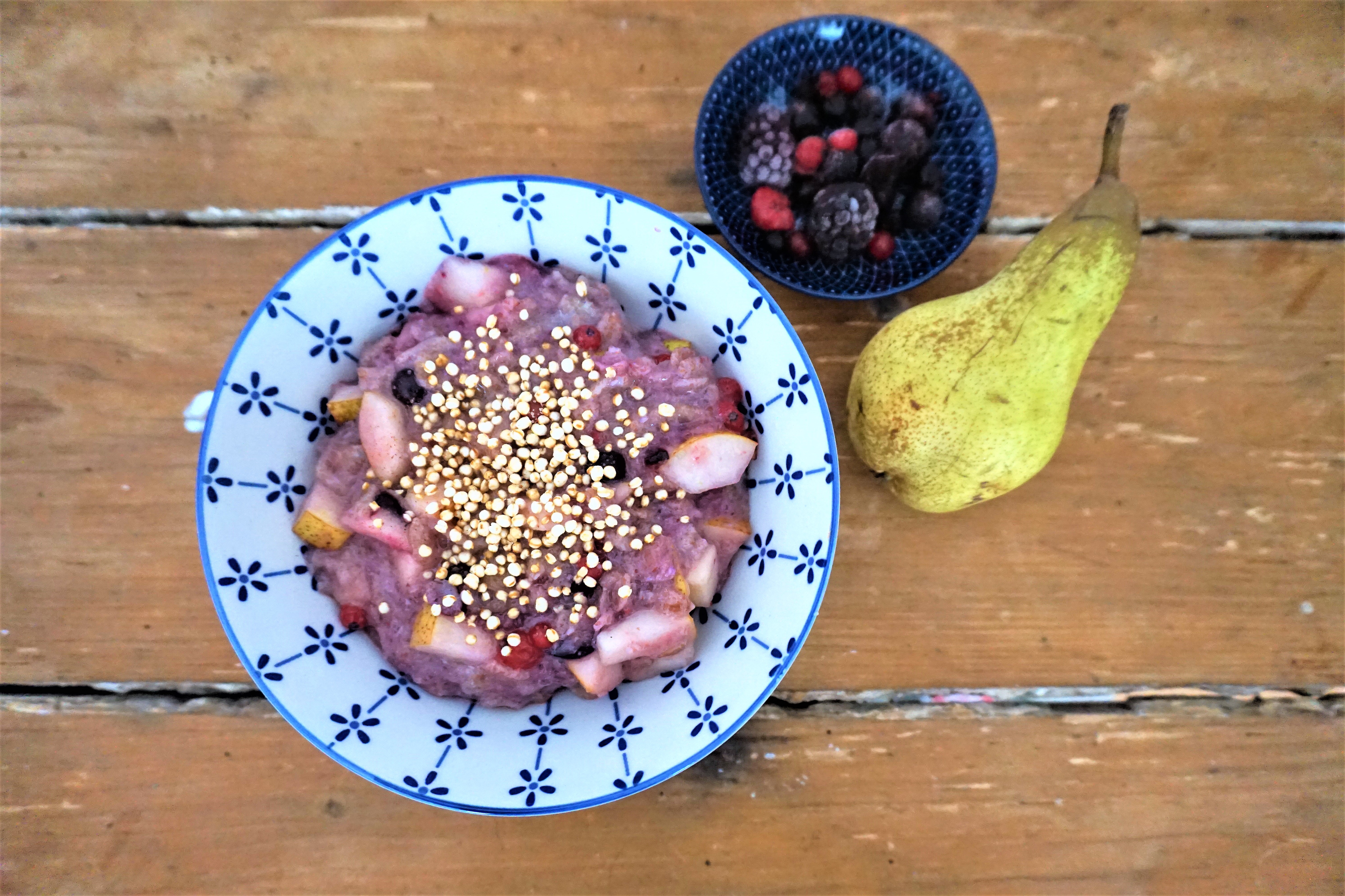 Breakfast ideas // vegan unicorn porridge
